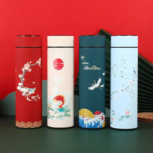 Thermos intelligent 500 ml avec affichage de température – acier inoxydable, étanche et isotherme