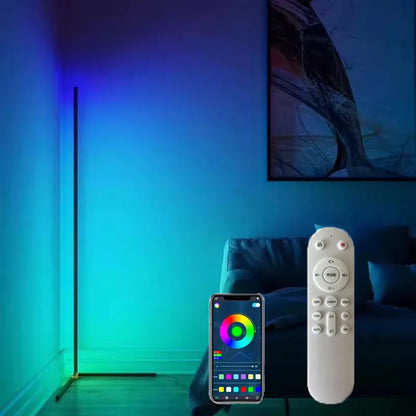 Lampe d’ambiance LED RGB connectée – télécommande & application, musique synchronisée, design moderne