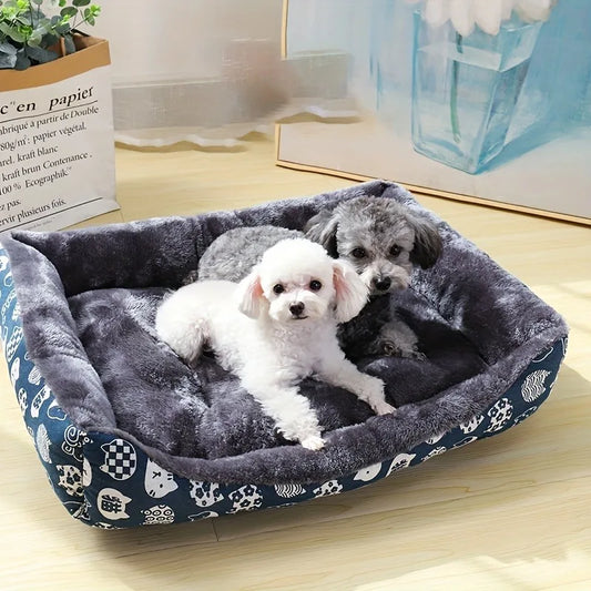 Lit pour chien et chat – coussin moelleux et lavable, idéal pour petits, moyens et grands animaux