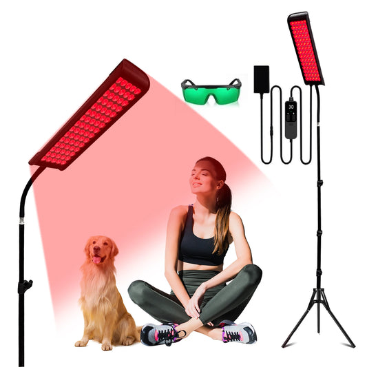 Lampe de luminothérapie rouge & infrarouge – anti-âge, récupération musculaire, soulagement des douleurs