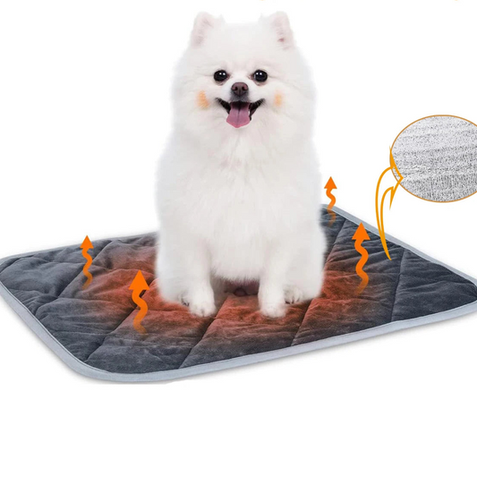 Tapis auto-chauffant pour chien et chat – lavable, antidérapant et ultra-chaud